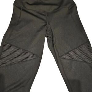 ⭐Z By Zella Size Small Fishnet Insert Black Crop Leggings